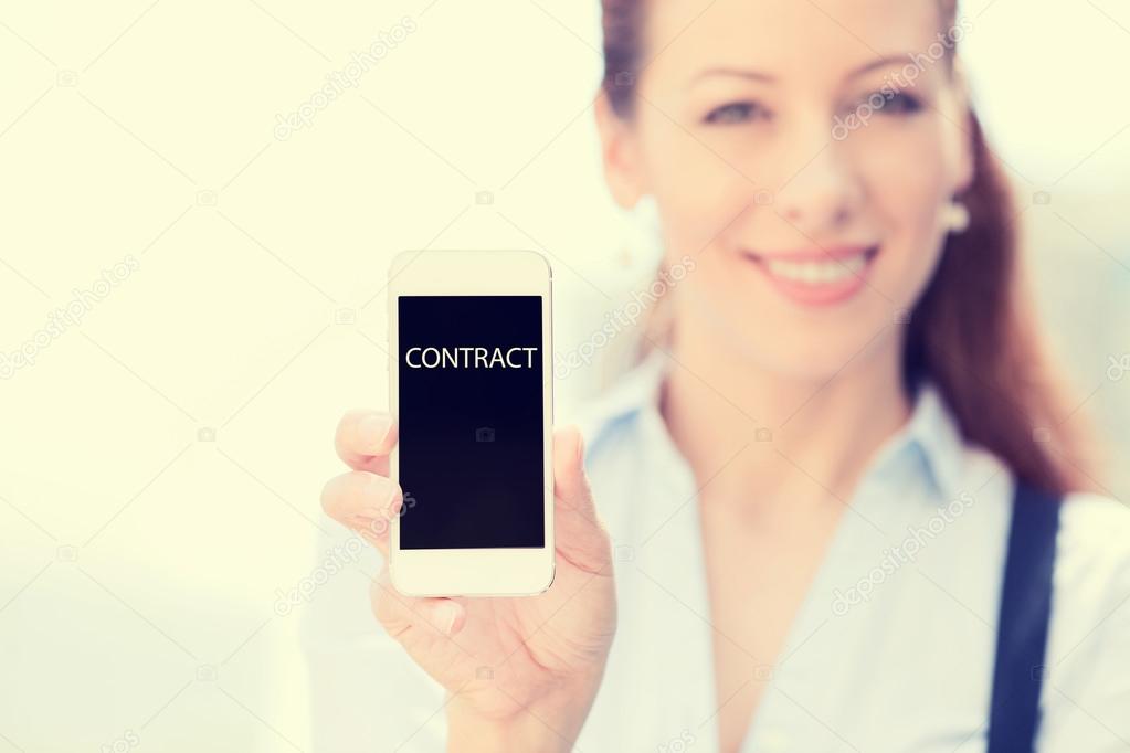 Smartphone mit Mobilfunkvertrag